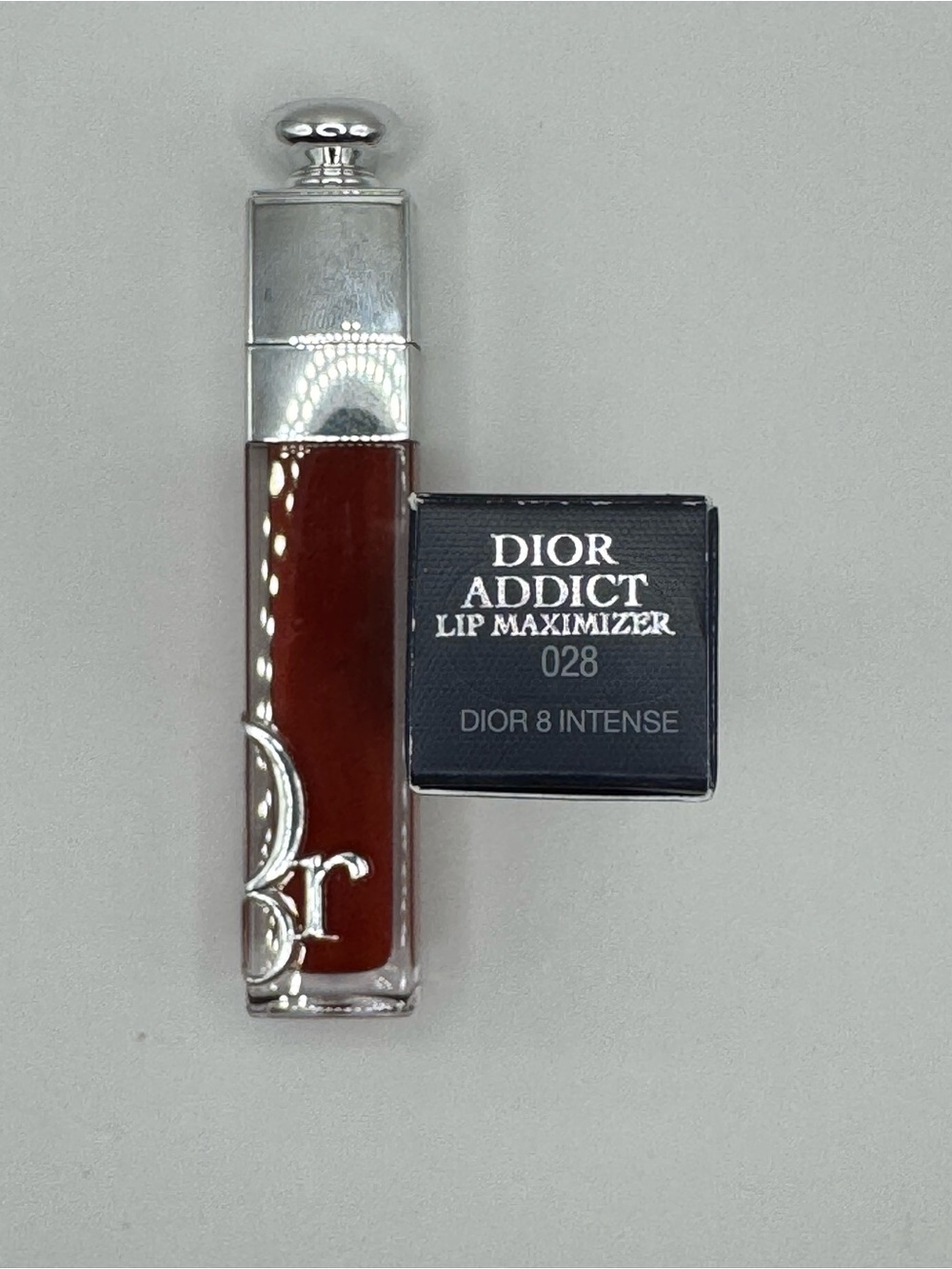 Dior Addict Lip Maximizer 028 - Deep Brown Gloss with Silver Cap